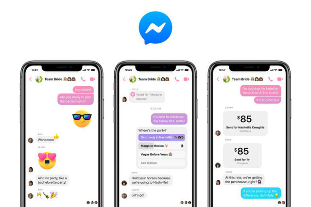 Facebook thay áo mới cho ứng dụng Messenger - Ảnh 3. Facebook thay áo mới cho ứng dụng Messenger - Ảnh 3.