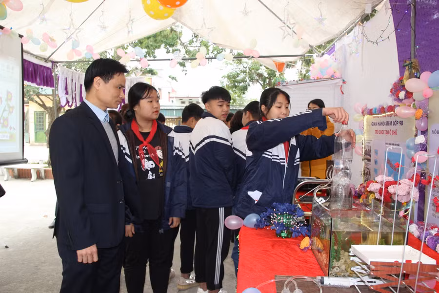 Ngày hội STEM của Trường THCS Hiệp Cường.