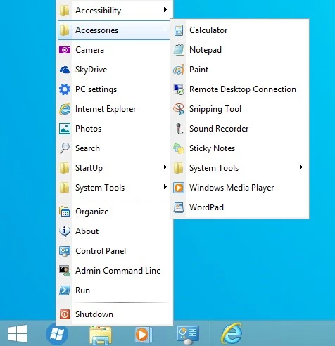 Mang Start Menu của Windows XP vào Windows 8