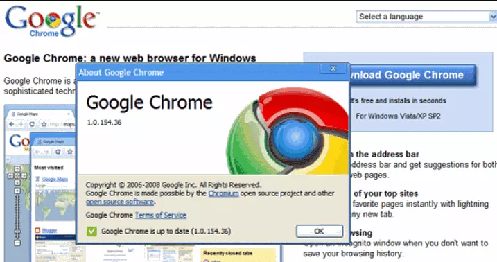 Phiên bản Google Chrome ổn định đầu tiên sau khi thoát xác Beta Phiên bản Google Chrome ổn định đầu tiên sau khi thoát xác Beta