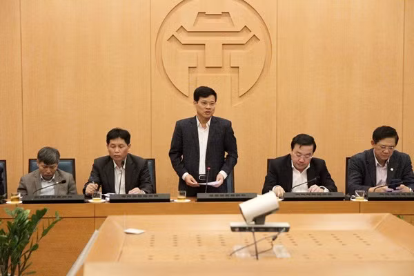 Phó Chủ tịch UBND thành phố Hà Nội Ngô Văn Quý phát biểu tại hội nghị Phó Chủ tịch UBND thành phố Hà Nội Ngô Văn Quý phát biểu tại hội nghị