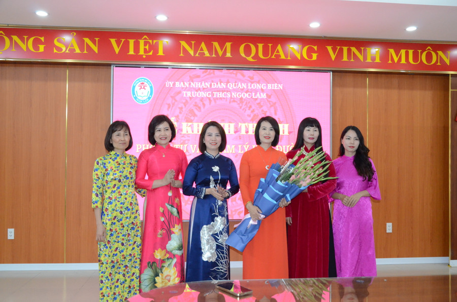 Ban tư vấn tâm lý học đường Trường THCS Ngọc Lâm. Ảnh Ngô Chuyên. Ban tư vấn tâm lý học đường Trường THCS Ngọc Lâm. Ảnh Ngô Chuyên.