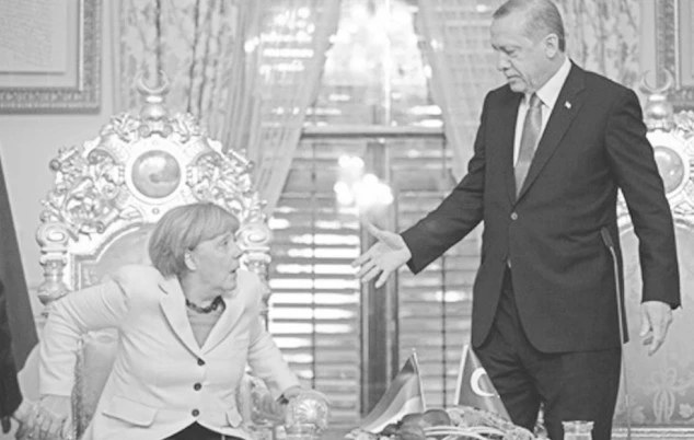 Thủ tướng Đức Angela Merkel và Tổng thống Thổ Nhĩ Kỳ Recep Tayyip Erdogan trong một cuộc gặp gỡ cách đây chưa lâu
