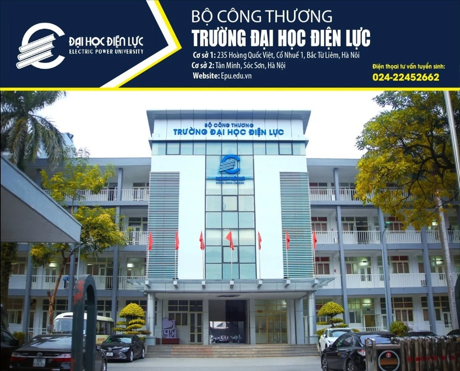 Một góc khuôn viên Trường Đại học Điện lực. 