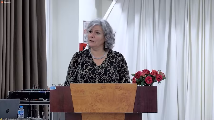 Đại biểu phát biểu tại hội nghị