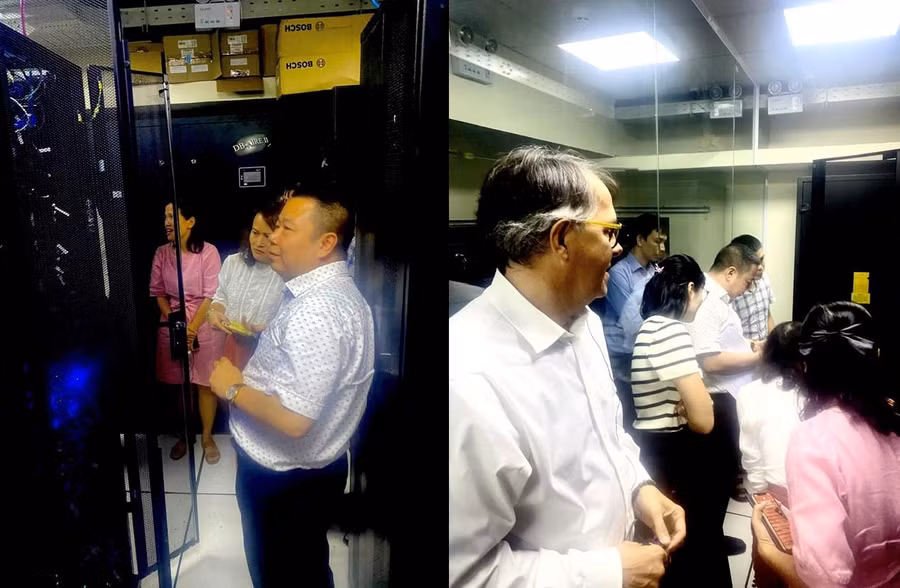 Đoàn đại biểu Ngân hàng Thế giới tham quan các thiết bị đầu tư của Dự án