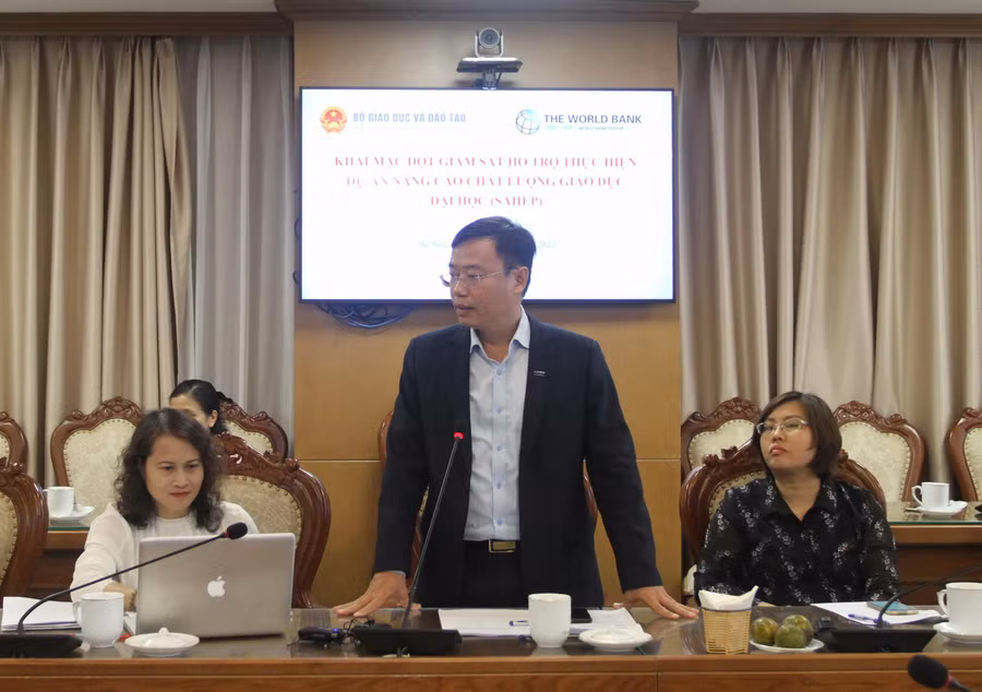 Đại diện các đơn vị thụ hưởng phát biểu.