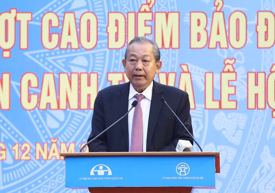 Phó Thủ tướng Trương Hòa Bình phát biểu tại lễ phát động