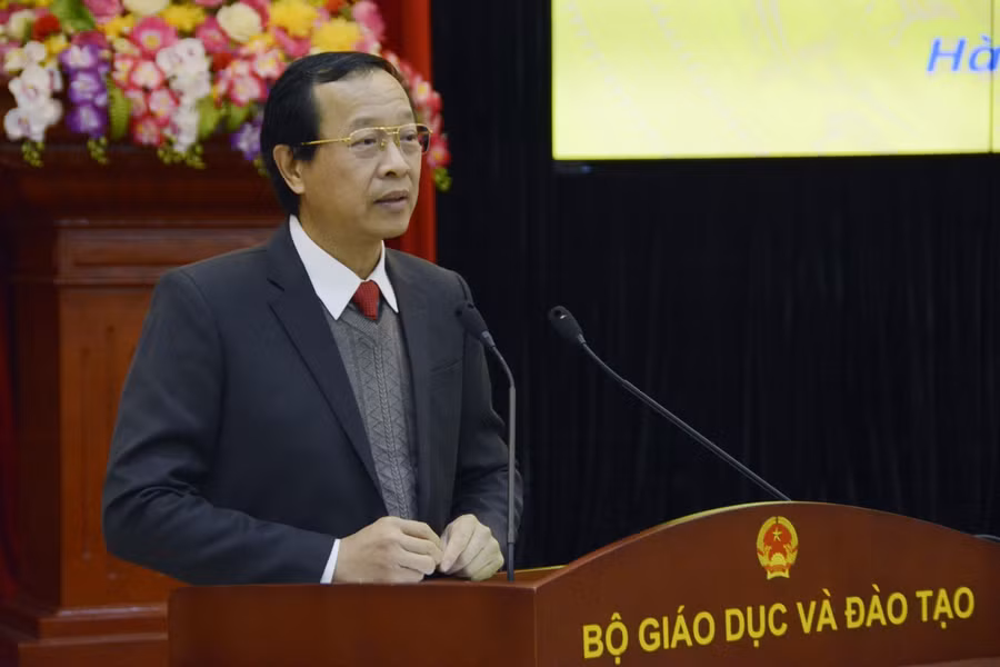 Thứ trưởng Phạm Ngọc Thưởng phát biểu tại hội nghị