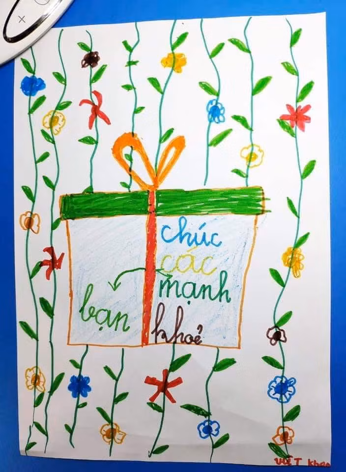 Học sinh Hà Nội viết thư, vẽ tranh cổ vũ các bạn học sinh Vĩnh Phúc ảnh 12
