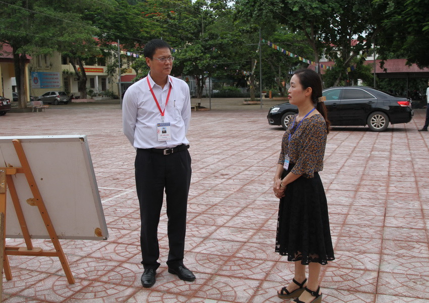 Thứ trưởng Lê Hải An kiểm tra công tác chấm thi tại Sơn La ảnh 1