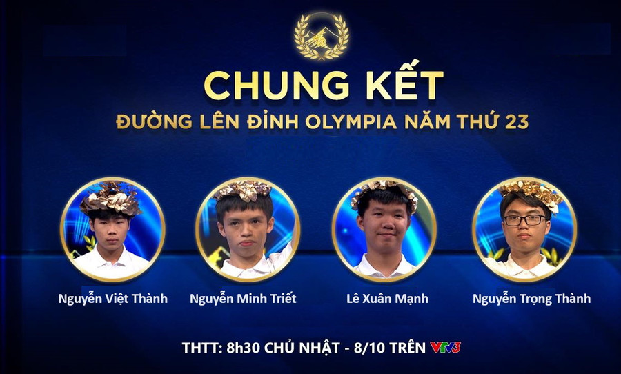 Điểm danh 4 thí sinh vào chung kết Olympia năm thứ 23