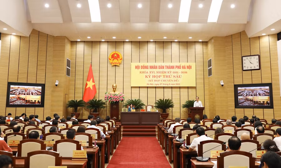 Quang cảnh kỳ họp thứ 6.