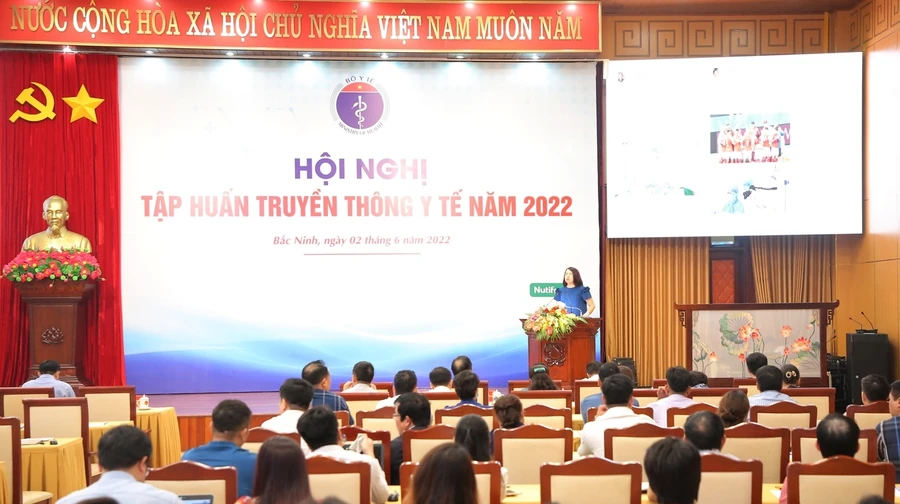 Quang cảnh Hội nghị tập huấn công tác truyền thông.