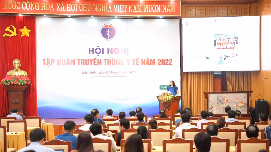 Quang cảnh Hội nghị tập huấn công tác truyền thông.