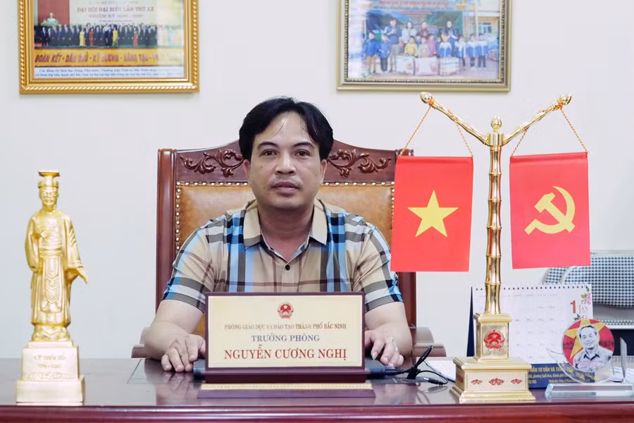 Ông Nguyễn Cương Nghị - Trưởng phòng GD&amp;ĐT thành phố Bắc Ninh thông tin về kỳ thi tuyển sinh lớp 10.