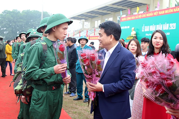 3.507 thanh niên Hà Nội hăng hái lên đường nhập ngũ