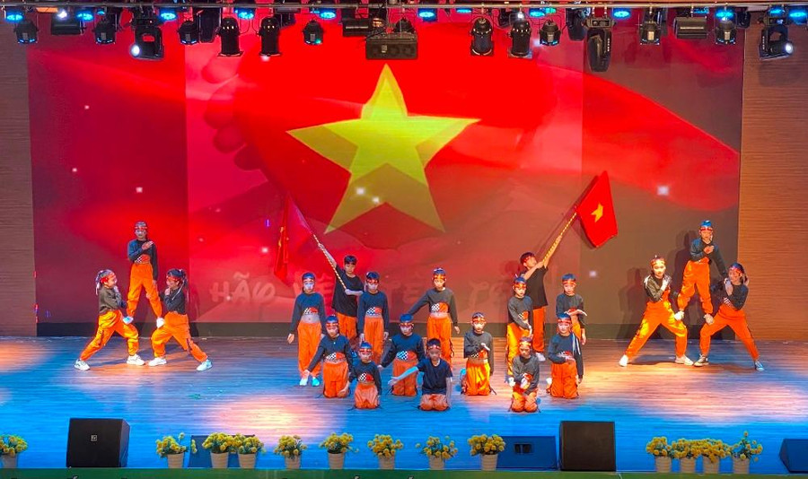 Một tiết mục biểu diễn tại hội thi. 