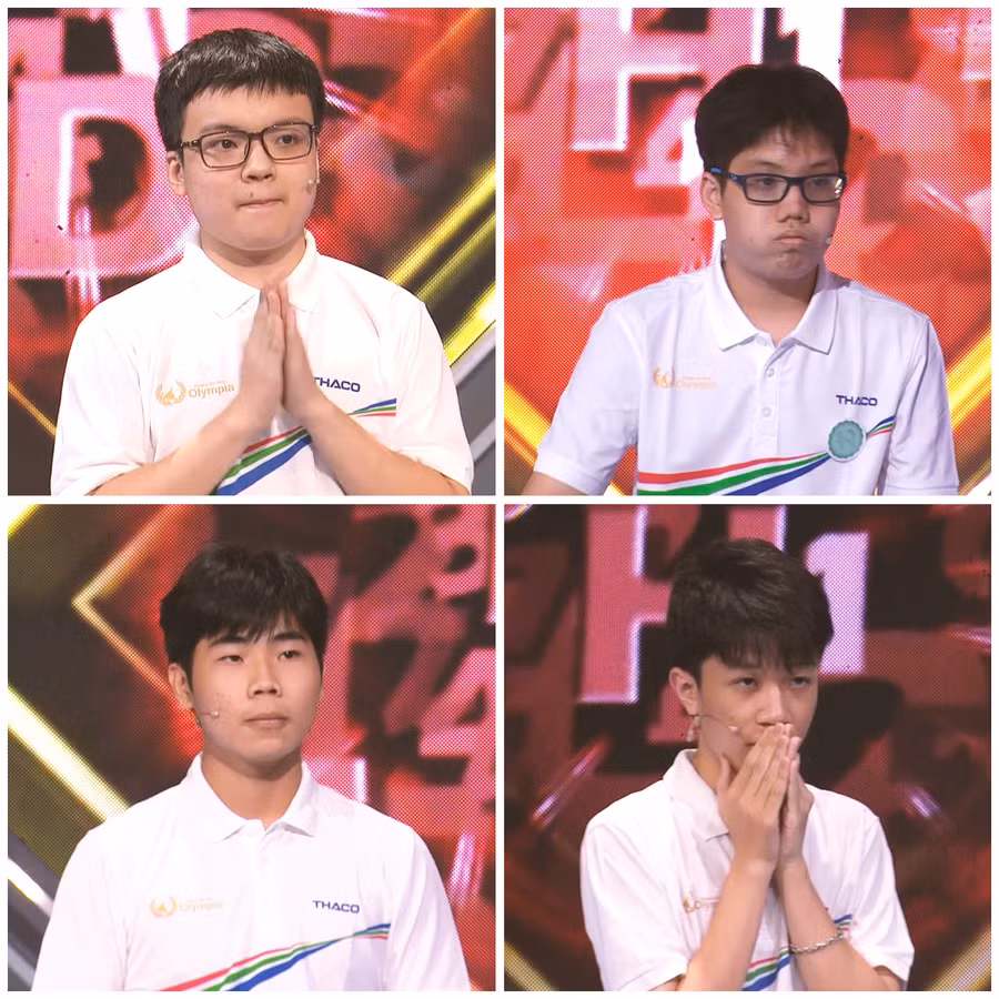 Các thí sinh dự thi trận thi quý.