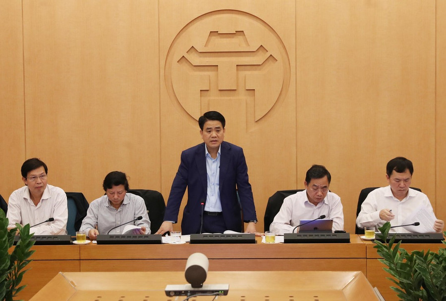 Chủ tịch UBND TP Hà Nội Nguyễn Đức Chung chủ trì cuộc họp Chủ tịch UBND TP Hà Nội Nguyễn Đức Chung chủ trì cuộc họp