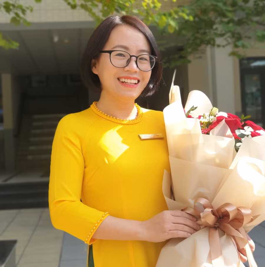 Cô Hoàng Thúy An, Tổ phó chuyên môn Tổ 1, Trường Tiểu học Kim Đồng (quận Ba Đình).