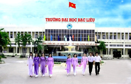 Một góc trường Đại học Bạc Liêu.