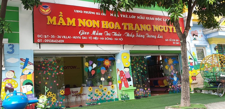 Một trường mầm non trên địa bàn phường Hà Cầu cũng có địa chỉ đường Hyundai. Một trường mầm non trên địa bàn phường Hà Cầu cũng có địa chỉ đường Hyundai.