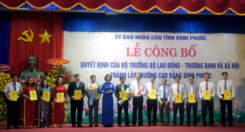 Chính thức công bố thành lập Trường CĐ Bình Phước