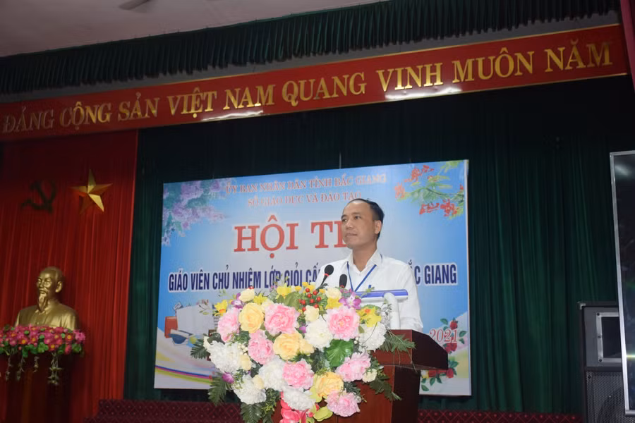 Ông Hà Huy Giáp - Trưởng phòng Giáo dục tiểu học (Sở GD&amp;ĐT Bắc Giang).