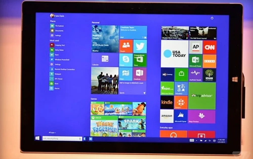 Giao diện Start Menu mới của Windows 10.