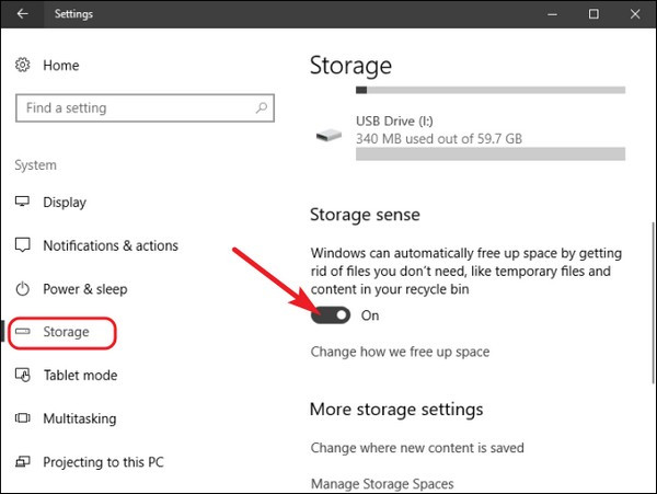 Hướng dẫn kích hoạt chức năng tự động "dọn rác" trên Windows 10 ảnh 2 Hướng dẫn kích hoạt chức năng tự động "dọn rác" trên Windows 10 ảnh 2