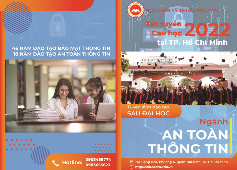 Thông tin tuyển sinh của Phân hiệu Học viện Kỹ thuật mật mã tại TPHCM