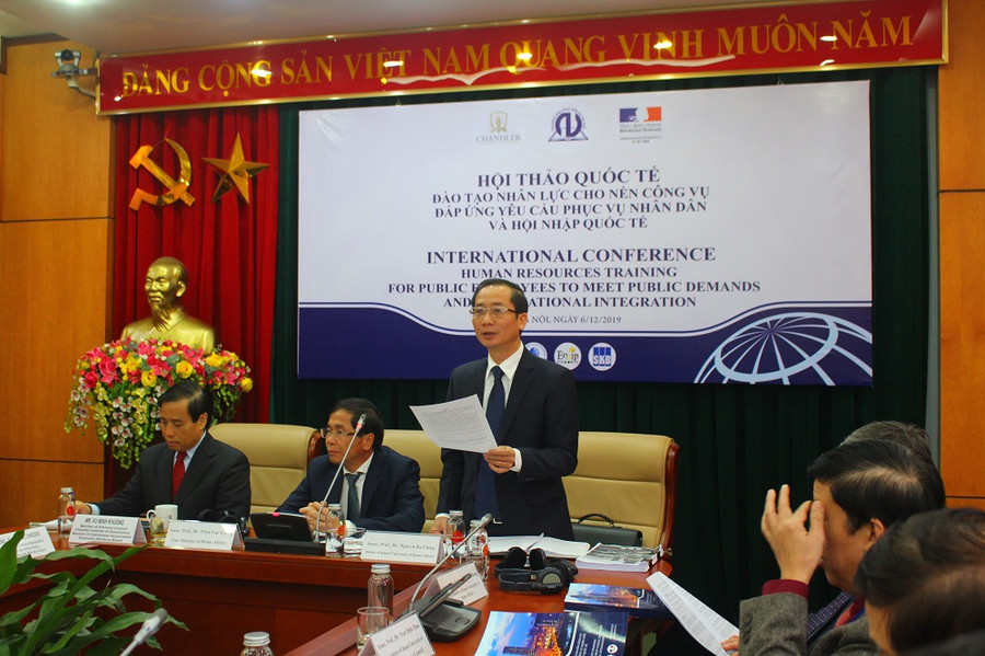 PGS.TS Nguyễn Bá Chiến, Hiệu trưởng Trường Đại học Nội vụ Hà Nội.