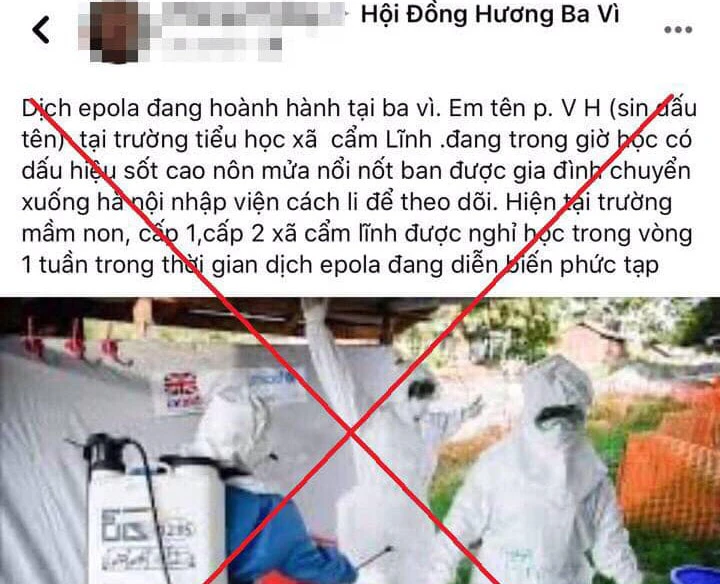 Hà Nội: Phạt thanh niên tại Ba Vì đưa thông tin sai về dịch bệnh trên Facebook