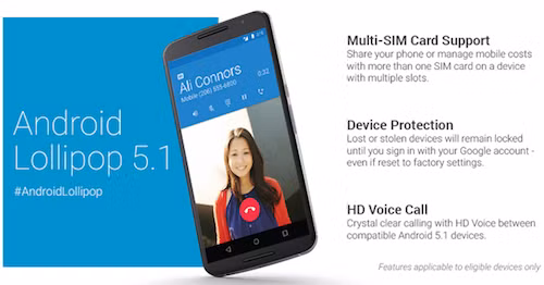 Google phát hành Android 5.1, có tính năng chống trộm giống iOS