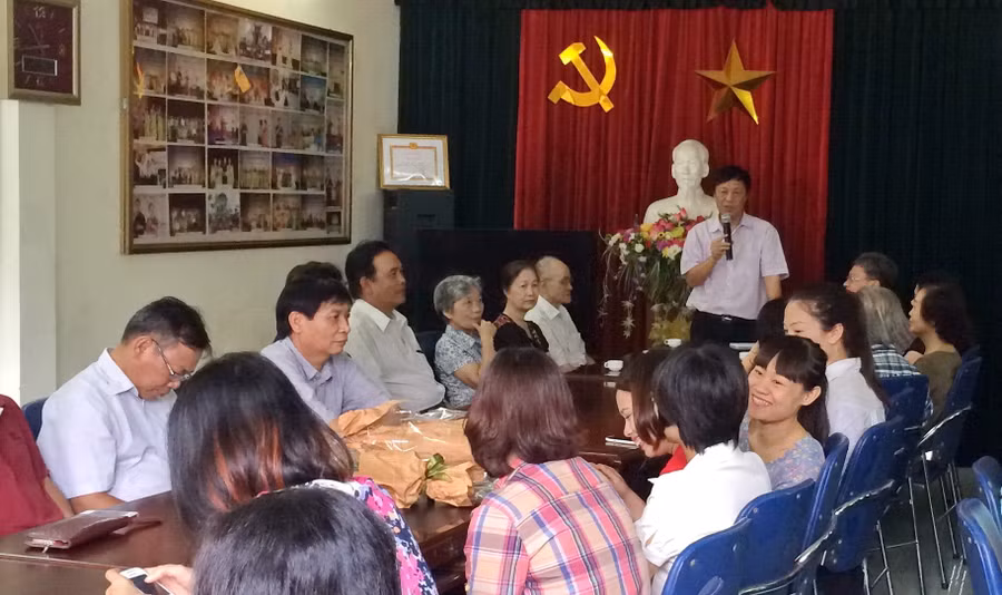 Tổng biên tập Nguyễn Ngọc Nam phát biểu tại buổi lễ