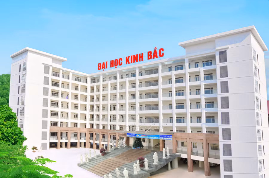 Một góc trường Đại học Kinh Bắc.