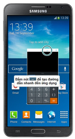 Hướng dẫn sử dụng Note 3 với S Pen: Bạn có thể thu gọn cửa sổ ứng dụng bằng nút như trong hình. F4,5-Huong-dan-su-dung-Note-3-Samsung-Galaxy-S-Pen.jpg