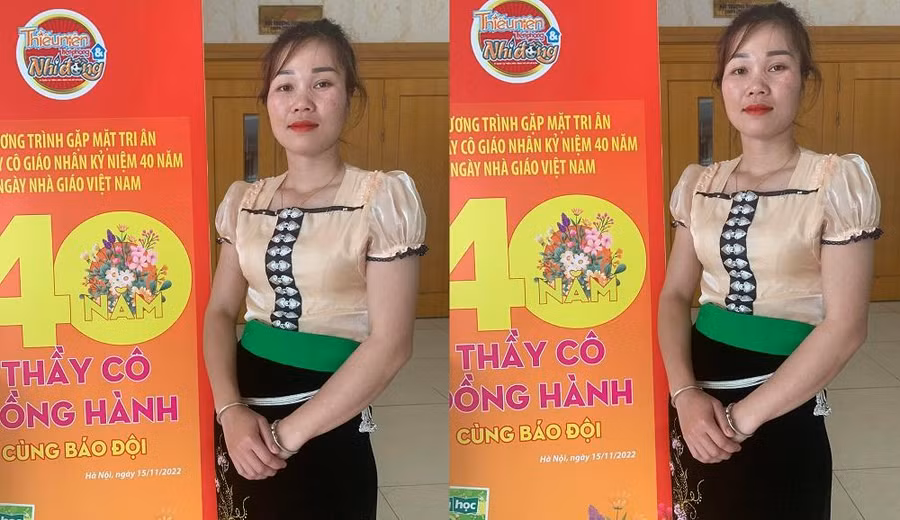 Cô Lò Thị Thẩm, sinh năm 1992, giáo viên môn Địa lí, Trường PTDTBT - THCS Sín Chải, huyện Tủa Chùa, tỉnh Điện Biên.
