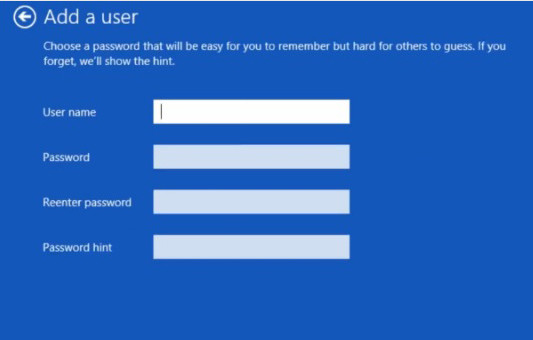 Tạo tài khoản Windows 8: Nhập những thông tin cho tài khoản chỉ có hiệu lực trên máy này của bạn như tên người dùng và mật khẩu. B2-Tao-tai-khoan-Windows-8-Tao-tai-khoan-Win-8.jpg