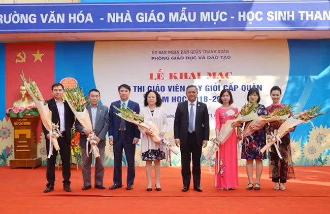 Nhiều đổi mới trong hội thi giáo viên dạy giỏi quận Thanh Xuân