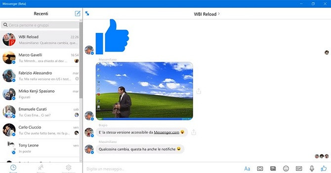 Chiêm ngưỡng giao diện mới toanh của Messenger trên Windows 10