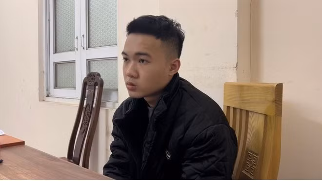 Đối tượng Nguyễn Văn Duy tại cơ quan chức năng.