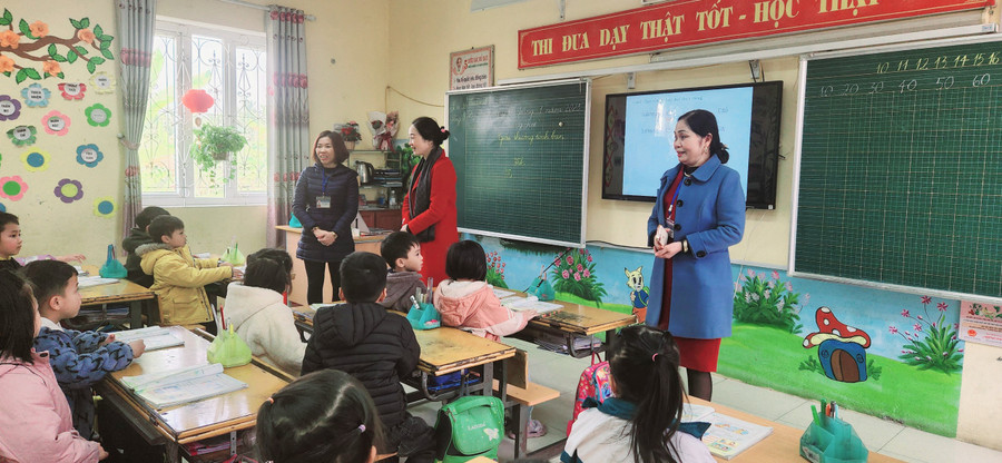 Công tác dạy và học được ngành GD&amp;ĐT huyện Việt Yên chú trọng ngay sau nghỉ Tết.