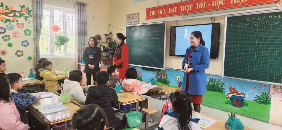 Công tác dạy và học được ngành GD&amp;ĐT huyện Việt Yên chú trọng ngay sau nghỉ Tết.