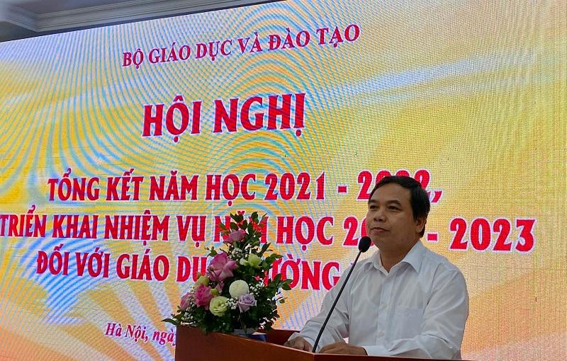 Vụ trưởng Vụ Giáo dục Thường xuyên, Bộ GD&ĐT, Hoàng Đức Minh. Ảnh Ngô Chuyên. Vụ trưởng Vụ Giáo dục Thường xuyên, Bộ GD&ĐT, Hoàng Đức Minh. Ảnh Ngô Chuyên.