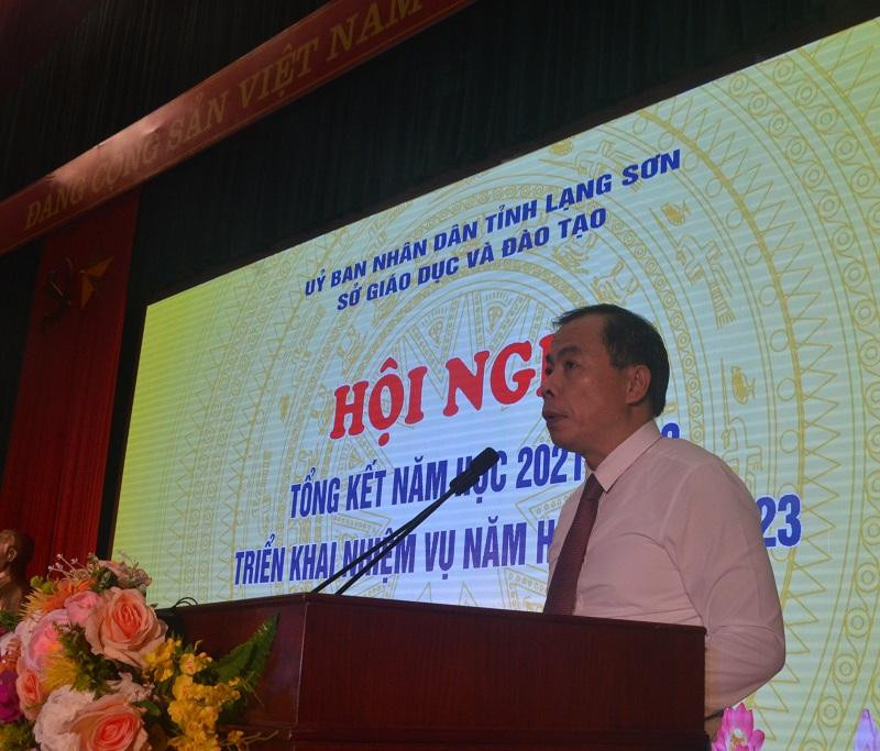 Ông Hoàng Quốc Tuấn – Giám đốc Sở GD&amp;ĐT tỉnh Lạng Sơn. Ảnh Ngô Chuyên.