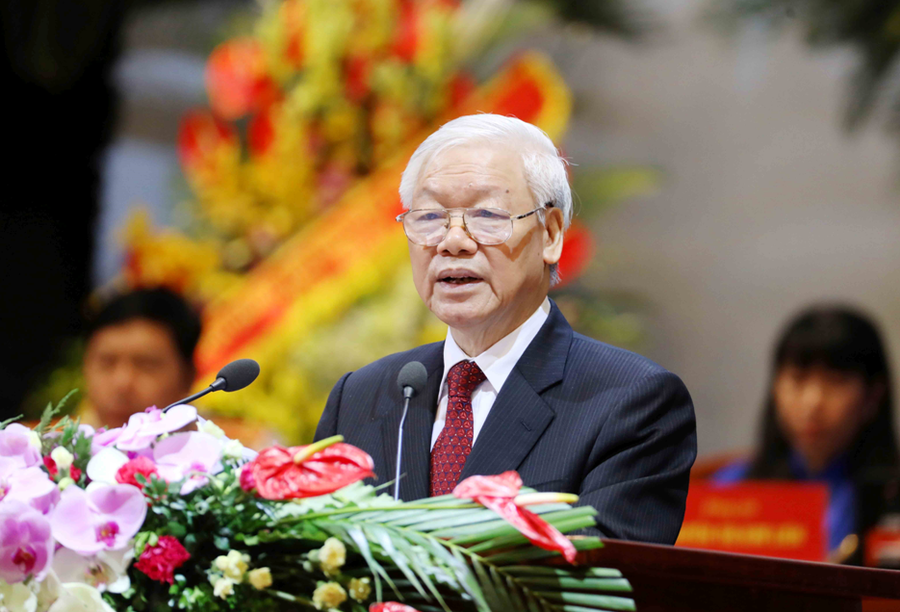 Tổng Bí thư Nguyễn Phú Trọng phát biểu chỉ đạo tại đại hội Tổng Bí thư Nguyễn Phú Trọng phát biểu chỉ đạo tại đại hội