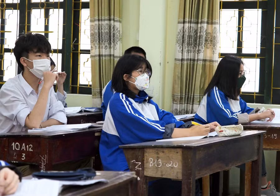 Học sinh Trường THPT Thuận Thành số 1 (Bắc Ninh). 