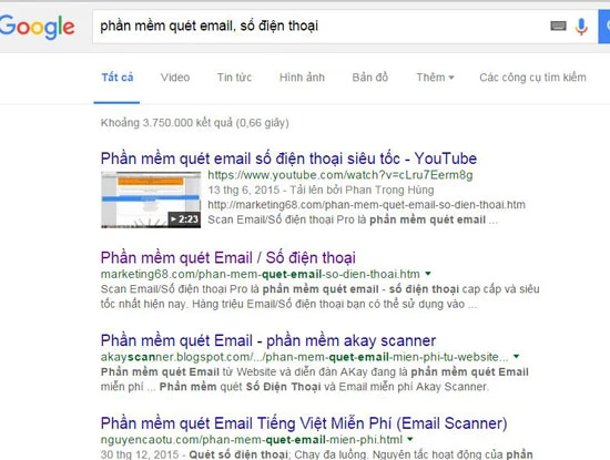 Mạng Internet xuất hiện hàng loạt phần mềm thu thập email, số điện thoại